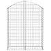 Cesto Gabbione Ad Arco 100x30x120/140 Cm Ferro Zincato - Foto miniatura 2