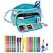 Astuccio Per La Scuola Con Accessori Frozen Hello Spring Azzurro Chiaro 20 X 11 X 8.5 Cm (32 Pezzi) - Foto miniatura 4