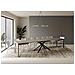 Tavolo allungabile 90x140/400 cm Karida tortora gambe antracite - Foto miniatura 4