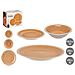 Dam  Set 18 Pz Piatti In Gres Porcellanato Bordo Beige 34,5x20x27,5 Cm. Beige - Foto miniatura 1