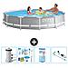 Piscina Fuori Terra - In Giro - 366x76 Cm - Grigio - Include Accessori Coordinati A2134 - Foto miniatura 1