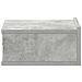 Lusso Casadino -  Comodino Pensile Grigio Cemento 40x30x15cm In Legno Multistrato - Foto miniatura 6