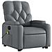 Lusso Casadino -  Poltrona Alzapersona Reclinabile Massaggio Grigio Similpelle - Foto miniatura 3