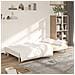 Divano Letto a 2 Posti Crema in Tessuto - Foto miniatura 3