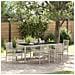 Set da Pranzo da Giardino 7 Pezzi con Cuscini Grigio Chiaro in Polyrattan - Foto miniatura 2