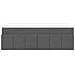 Giroletto a Molle con Materasso Grigio Scuro 100x200 cm Tessuto - Foto miniatura 8