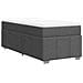 Giroletto a Molle con Materasso Grigio Scuro 100x200 cm Tessuto - Foto miniatura 9