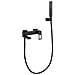 Imex Miscelatore Vasca-doccia Nero Opaco In Ottone E Zama Con Tubo Flessibile Pvc 180 Cm Supporto Doccia Abs Cartuccia Ceramica Ø35 Mm Modello Imex-bdc032-7ng Suecia - Foto miniatura 2