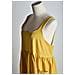 Grembiule Giallo In Cotone - Elegante Grembiule Con Allacciatura Al Collo Per Cucina, Negozio Di Fiori E Lavoro - Foto miniatura 3