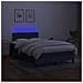 Letto a Molle con Materasso e LED Blu 120x190 cm in Tessuto - Foto miniatura 4