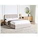 Letto Contenitore Ciniglia Challans 160 X 200 Cm Beige - Foto miniatura 1