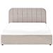 Letto Contenitore Ciniglia Challans 160 X 200 Cm Beige - Foto miniatura 3