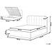 Letto Contenitore Ciniglia Challans 160 X 200 Cm Beige - Foto miniatura 8