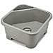 Contenitore Quadrato Duo Per Lavello Organizzatore Per Utensili Drenaggio Efficiente Tappo Rimovibile E Scomparto Per Spugne Colore Grigio - Foto miniatura 1