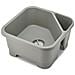 Contenitore Quadrato Duo Per Lavello Organizzatore Per Utensili Drenaggio Efficiente Tappo Rimovibile E Scomparto Per Spugne Colore Grigio - Foto miniatura 2