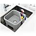 Contenitore Quadrato Duo Per Lavello Organizzatore Per Utensili Drenaggio Efficiente Tappo Rimovibile E Scomparto Per Spugne Colore Grigio - Foto miniatura 6