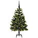 Albero di Natale artificiale pieghevole con coni Verde 120 cm - Foto miniatura 4