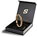, Bracciale Da Uomo Premium Con Maglie Cubane | Acciaio Chirurgico 316l, Placcato Oro, 23 Cm - Foto miniatura 2