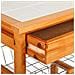 Carrello Da Cucina In Legno Marrone 47x37x76h - Foto miniatura 3
