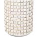 Vaso In Poliresina Bianco 14,5x14,5x39,5h - Foto miniatura 6
