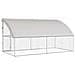 Cuccia per cani 2 pcs Argento 4 x 2 x 2 m Acciaio zincato - Foto miniatura 6