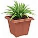Vaso quadrato per fiori 6 pcs Rosso Mattone 38 x 38 x 30 cm - Foto miniatura 3