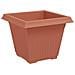 Vaso quadrato per fiori 6 pcs Rosso Mattone 38 x 38 x 30 cm - Foto miniatura 5