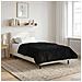 Duvet Estivo Nero 135 x 200 cm Microfibra e Fleece Teddy - Foto miniatura 2