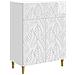 Credenza Bianco Lucido 66 x 34,5 x 90 cm Legno ingegnerizzato - Foto miniatura 1