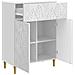 Credenza Bianco Lucido 66 x 34,5 x 90 cm Legno ingegnerizzato - Foto miniatura 2