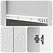Credenza Bianco Lucido 66 x 34,5 x 90 cm Legno ingegnerizzato - Foto miniatura 6