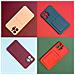 Cover In Silicone Armor Per Xiaomi Redmi 10x 4g / Xiaomi Redmi Note 9 Con Tasca Per Carte, Colore Arancione. - Foto miniatura 3