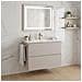 Set di mobili da bagno, NeroMobilealto per bagno e lavabo 60 cmMobilecon piano d'appoggio, Appeso, MDF, MODERNO - Foto miniatura 2