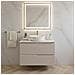 Set di mobili da bagno, NeroMobilealto per bagno e lavabo 60 cmMobilecon piano d'appoggio, Appeso, MDF, MODERNO - Foto miniatura 4