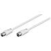 Goobay 11512 cavo coassiale 5 m Bianco - Foto miniatura 2