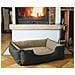 Lupi Letto Per Cane / gatto Cuccia Cuscino Per Cane, Divano Per Cane, Cestino Per Cane, Nero / beige S - Foto miniatura 3