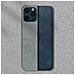 Cover Iphone 12 / 12 Pro Rivestimento Tessuto Lavabile Bumper Silicone Antracite - Foto miniatura 4