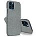 Cover Iphone 12 / 12 Pro Rivestimento Tessuto Lavabile Bumper Silicone Antracite - Foto miniatura 5