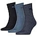 Sportsocken Shorts Crew 3p Calzini, Blu (denim Blue), 35-38 Unisex-adulto - Foto miniatura 2