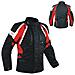 Enduro Giacca Moto Turismo Touring Cordura Impermeabile 4 Stagioni Rosso 3xl - Foto miniatura 1