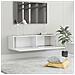 Mobile Porta TV Bianco 120x30x30 cm in Legno Multistrato - Foto miniatura 5