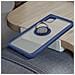 Cover Samsung Galaxy A51 Bimateriale Anello In Metallo Funzione Supporto Blu - Foto miniatura 3