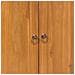 Armadietto Con Mensola Yin Yang 70x30x130 Cm In Legno Di Teak - Foto miniatura 2