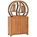 Armadietto Con Mensola Yin Yang 70x30x130 Cm In Legno Di Teak - Foto miniatura 6