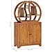 Armadietto Con Mensola Yin Yang 70x30x130 Cm In Legno Di Teak - Foto miniatura 8