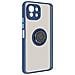 Cover Xiaomi Mi 11 Lite / mi 11 Lite 5g Bi-materia Anello Metallico Supporto Blu - Foto miniatura 4