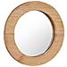 Specchio da Parete 40 cm in Legno di Teak Rotondo - Foto miniatura 2