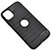 Maxy Custodia B-case Tpu Silicone Cover Case Per Apple Iphone 12 Mini Carbon Metal Black - Foto miniatura 1
