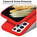 Custodia Compatibile Con Samsung Galaxy S21 Ultra In Liquid Rosso - Coperchio Protettivo In Silicone Tpu Flessibile - Foto miniatura 5
