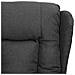 Poltrona Massaggiante Reclinabile A Rialzo Grigio Scuro Tessuto - Foto miniatura 9